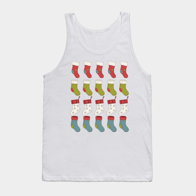 Holiday Stockings Tank Top by SWON Design